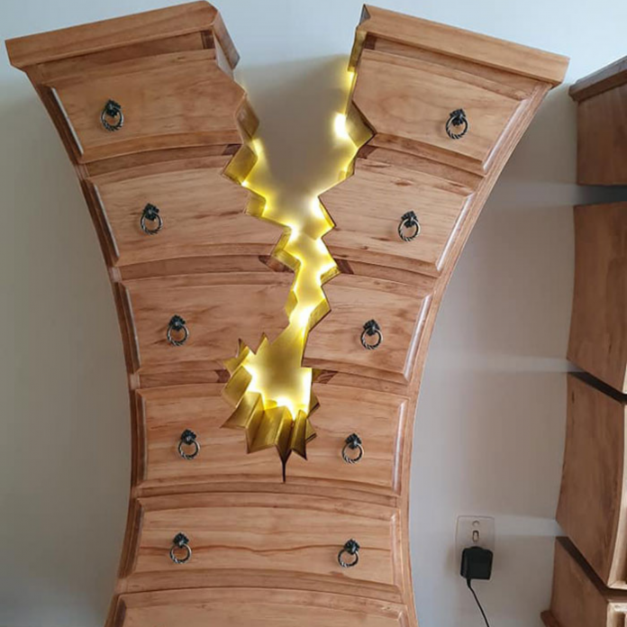 This Cabinet Maker From New Zealand Goes Viral For Crafting Broken And Crazy Looking Furniture