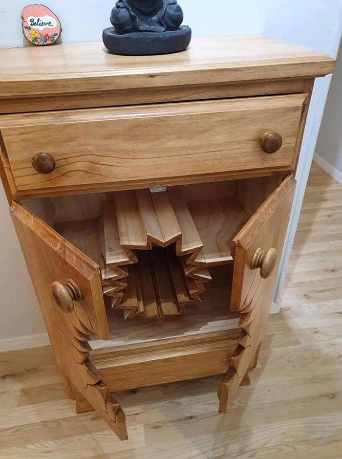 This Cabinet Maker From New Zealand Goes Viral For Crafting Broken And Crazy Looking Furniture