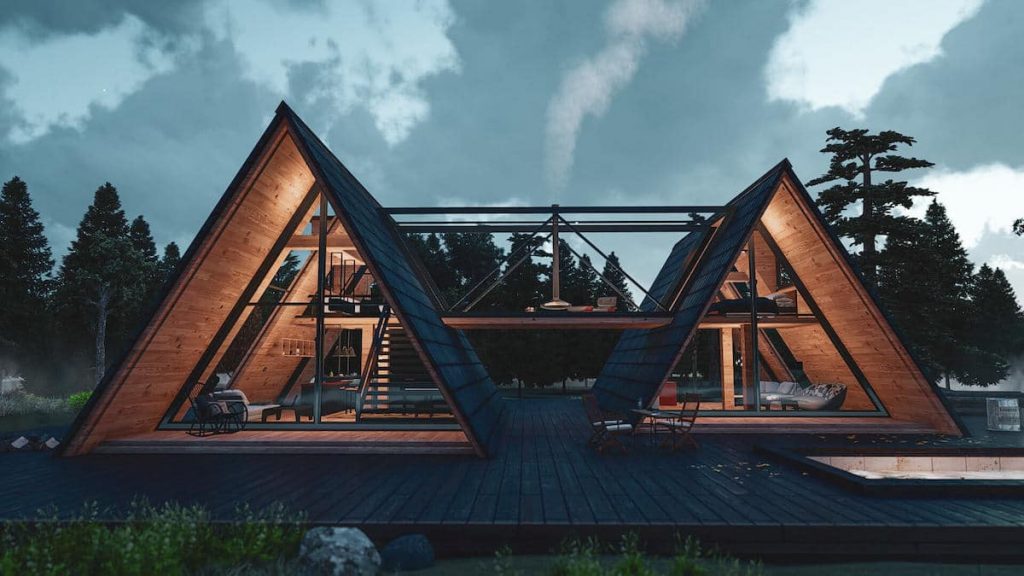These Cozy A-Frame Cabins Allow You To Enjoy the Beauty Of The Gisoom Forest