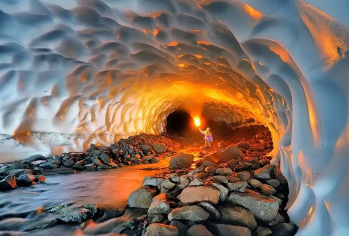 Mutnovsky Ice Cave, Russia