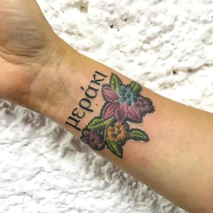 Embroidery Tattoos Give Better Look On Skin