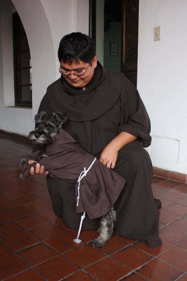 A Cute Stray Dog Is Taken In By A Monastic Community, Where He Now Lives As A-Friar
