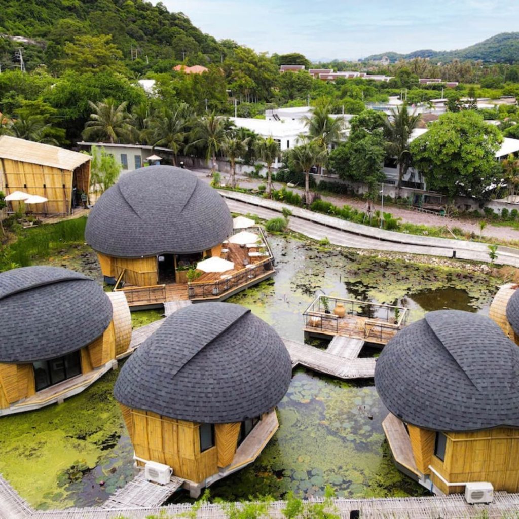 The Bamboo Bungalows at Thailand's Eco-Tourism Destination of Turtle Bay Honor the Traditions of the Local People